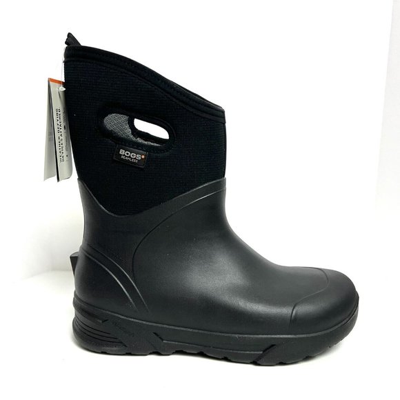 Bogs Mens Bozeman Mid Waterproof Boot Black 10M